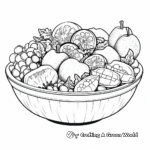 Vibrant Fruit Salad Coloring Pages 2