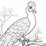 Vibrant Peacock Coloring Pages 4