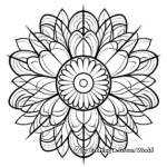 Vibrant Peacock Feathers Mandala Coloring Pages 4