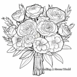 Vibrant Peony Bouquet Coloring Pages 1