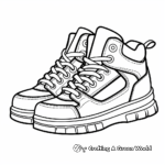 Vibrant Sneaker Coloring Worksheets 3