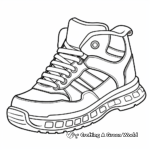 Vibrant Sneaker Coloring Worksheets 4