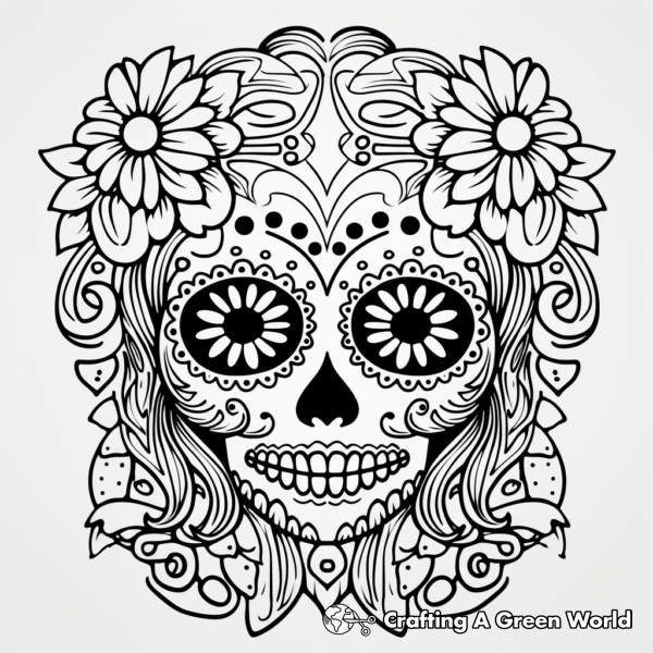 Skull Coloring Pages - Free &amp; Printable!