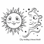 Vibrant Sun and Moon Coloring Pages 1