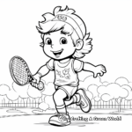 Vibrant Tennis Coloring Pages 1