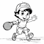 Vibrant Tennis Coloring Pages 2