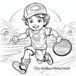 Vibrant Tennis Coloring Pages 3
