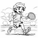Vibrant Tennis Coloring Pages 4