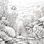 Vibrant Underwater Coral Reef Coloring Pages 2