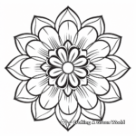Vibrant Zinnia Mandala Coloring Pages for Everyone 3