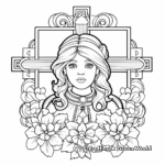 Victorian Cross Design Coloring Pages 4