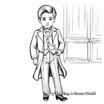 Victorian Gentleman Suit Coloring Pages 2