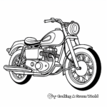 Vintage British Motorcycle Coloring Pages 1