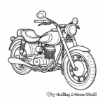 Vintage British Motorcycle Coloring Pages 3