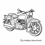 Vintage British Motorcycle Coloring Pages 4