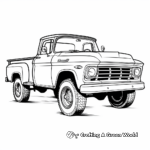 Vintage Chevrolet Truck Coloring Pages 1