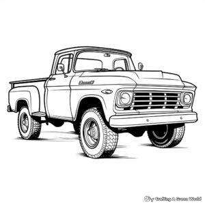Vintage Chevrolet Truck Coloring Pages 1