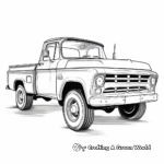 Vintage Chevrolet Truck Coloring Pages 2