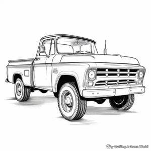 Vintage Chevrolet Truck Coloring Pages 2