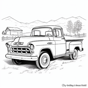 Vintage Chevrolet Truck Coloring Pages 3