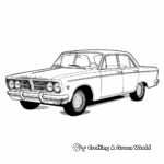 Vintage Police Car Coloring Pages for Adults 4