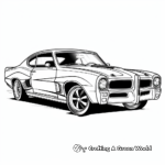 Vintage Pontiac GTO Muscle Car Coloring Pages 4