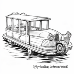 Vintage Pontoon Boat Coloring Pages 2