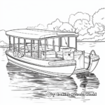 Vintage Pontoon Boat Coloring Pages 3
