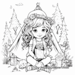 Vintage Rustic Boho Rainbow Coloring Pages 1