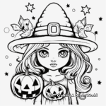 Vintage Style Witchcraft Coloring Pages 3
