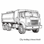 Vintage Trash Collection Truck Coloring Pages 3
