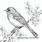 Vivid Orchard Oriole Coloring Pages 1