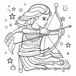 Vivid Sagittarius Constellation Coloring Pages 4