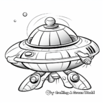 Vivid UFO: Flying Saucer Coloring Pages 2