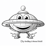 Vivid UFO: Flying Saucer Coloring Pages 4