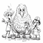 Vulture Cleaning Crew Coloring Page 2