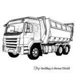 Waste Disposal Truck: Another Type of Garbage Truck Coloring Pages 1
