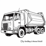 Waste Disposal Truck: Another Type of Garbage Truck Coloring Pages 3
