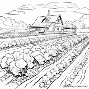 Weed Farm: Field-Scene Coloring Pages 1