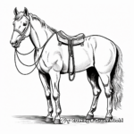 Western Cartoon Sheriff Horse Coloring Pages 3