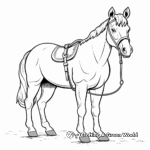 Western Cartoon Sheriff Horse Coloring Pages 4