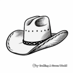 Western Rodeo Cowboy Hat Coloring Pages 4