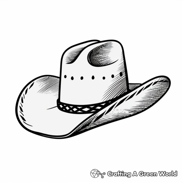 Cowboy Hat Coloring Pages - Free &amp; Printable!