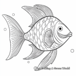 Whimsical Angel Fish Cartoon Coloring Pages 4