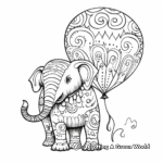 Whimsical Animal-Shaped Balloon Coloring Pages 2
