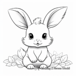 Whimsical Baby Bunny and Friend Coloring Pages 4
