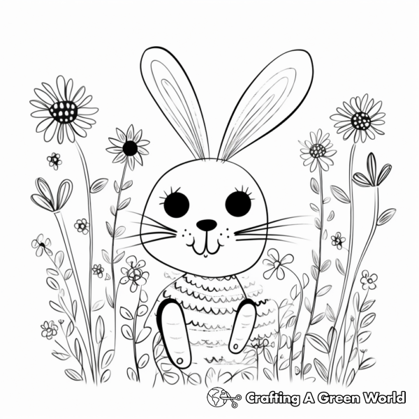 Bunny Coloring Pages For Adults - Free & Printable!