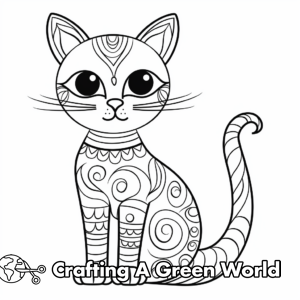 Kitty Cat Coloring Pages - Free & Printable!