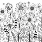 Whimsical Floral Patterns Coloring Pages 3