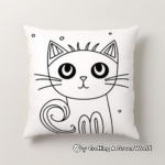 Whimsical Pillow Cat Coloring Pages 4